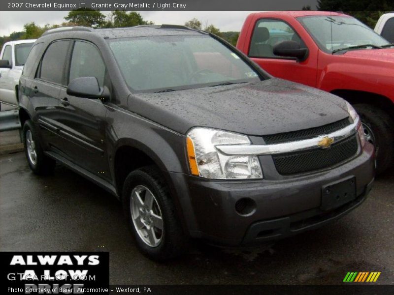 Granite Gray Metallic / Light Gray 2007 Chevrolet Equinox LT