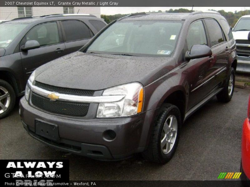Granite Gray Metallic / Light Gray 2007 Chevrolet Equinox LT
