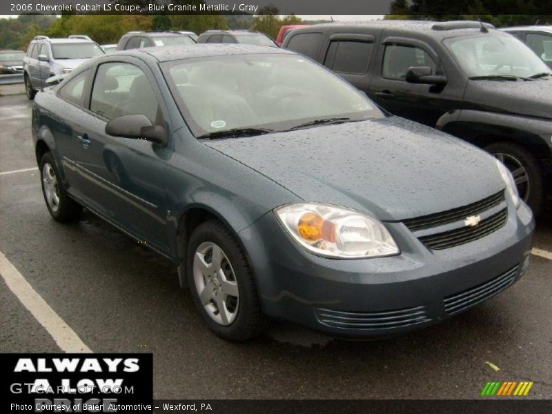 Blue Granite Metallic / Gray 2006 Chevrolet Cobalt LS Coupe