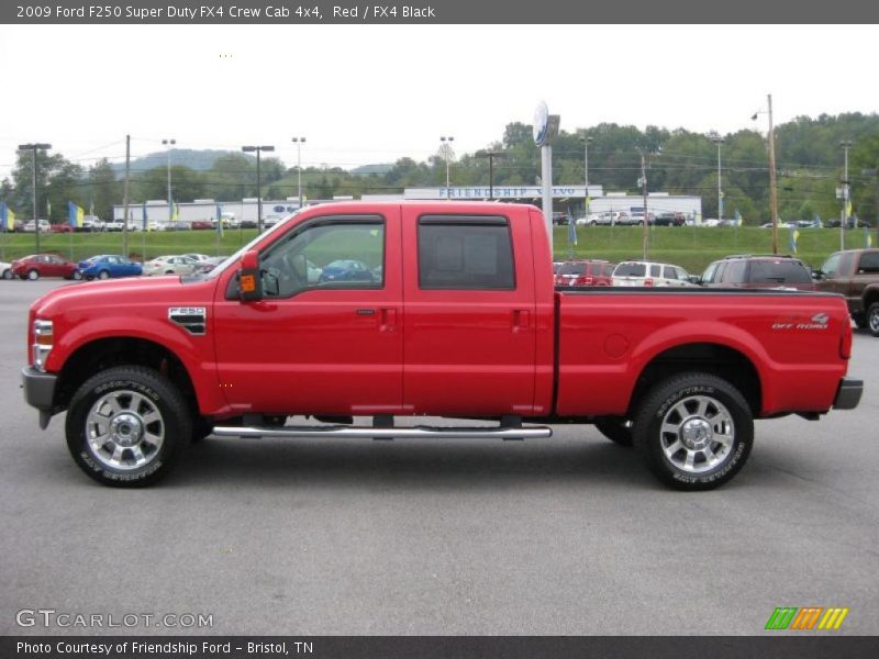 Red / FX4 Black 2009 Ford F250 Super Duty FX4 Crew Cab 4x4