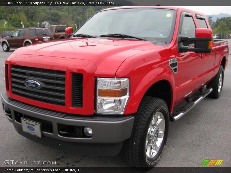 Red / FX4 Black 2009 Ford F250 Super Duty FX4 Crew Cab 4x4