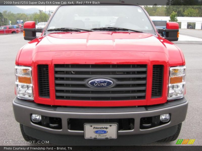 Red / FX4 Black 2009 Ford F250 Super Duty FX4 Crew Cab 4x4