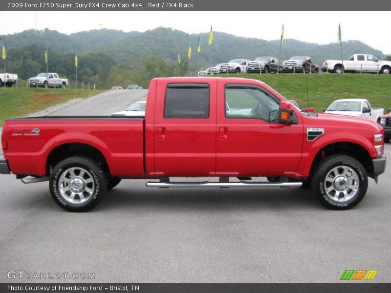 Red / FX4 Black 2009 Ford F250 Super Duty FX4 Crew Cab 4x4