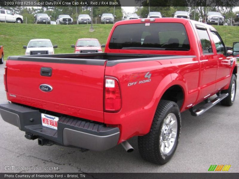 Red / FX4 Black 2009 Ford F250 Super Duty FX4 Crew Cab 4x4