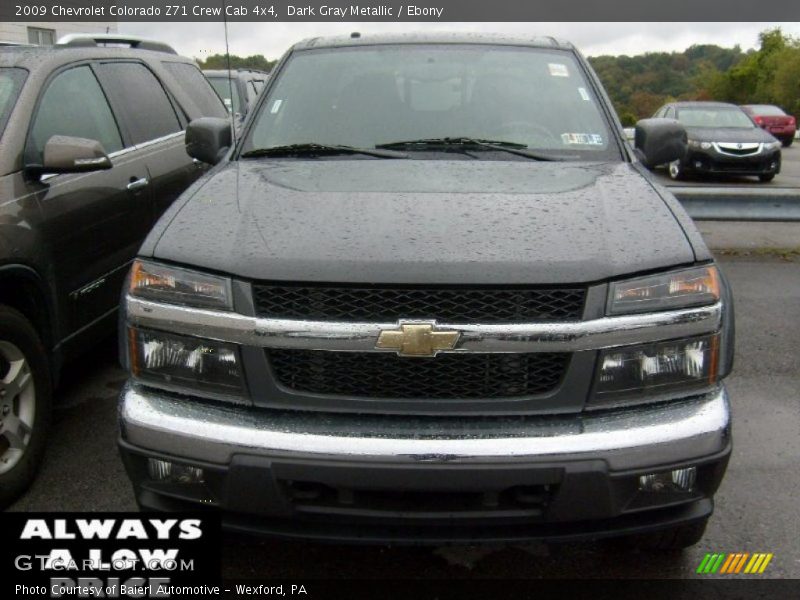 Dark Gray Metallic / Ebony 2009 Chevrolet Colorado Z71 Crew Cab 4x4