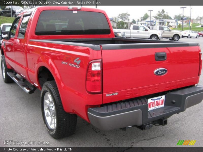 Red / FX4 Black 2009 Ford F250 Super Duty FX4 Crew Cab 4x4