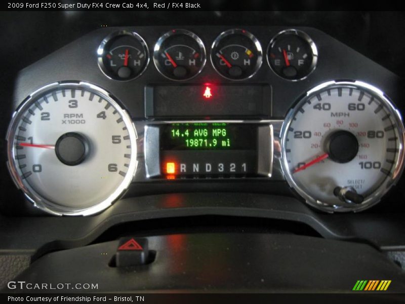 Red / FX4 Black 2009 Ford F250 Super Duty FX4 Crew Cab 4x4