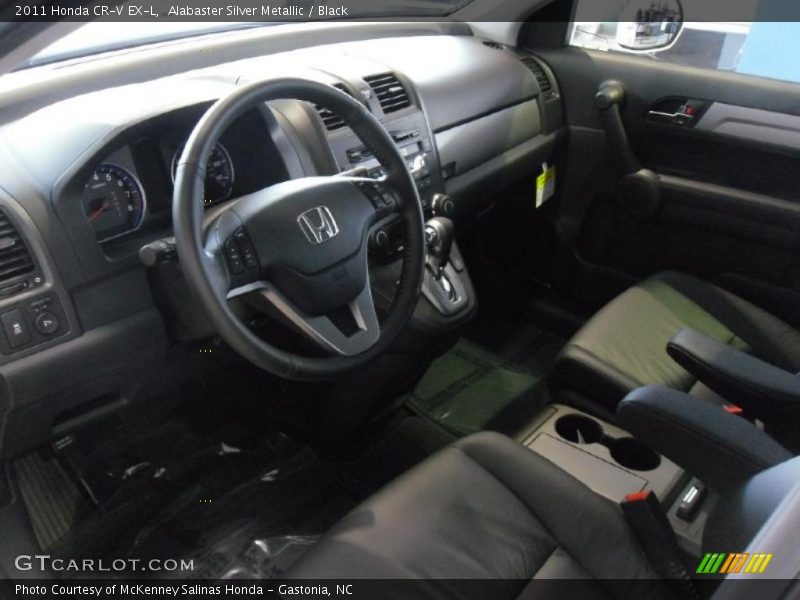 Alabaster Silver Metallic / Black 2011 Honda CR-V EX-L