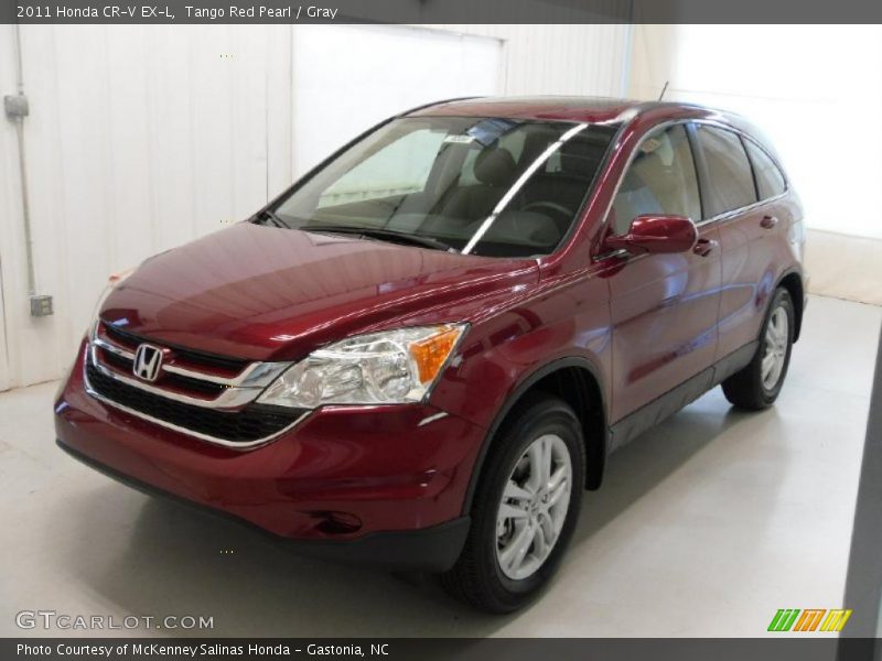 Tango Red Pearl / Gray 2011 Honda CR-V EX-L