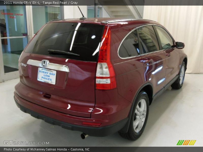 Tango Red Pearl / Gray 2011 Honda CR-V EX-L