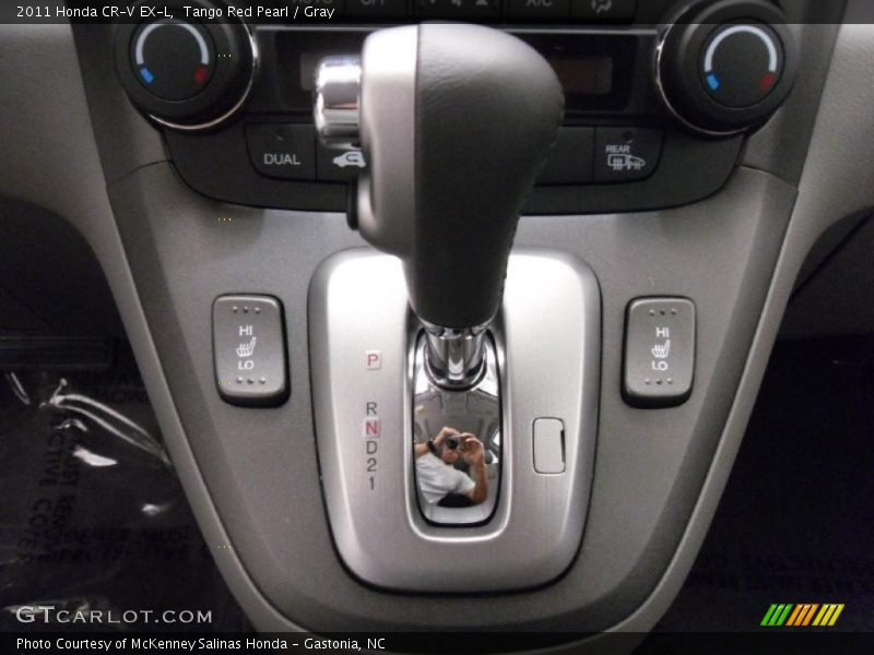 Tango Red Pearl / Gray 2011 Honda CR-V EX-L