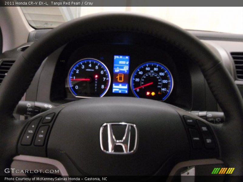 Tango Red Pearl / Gray 2011 Honda CR-V EX-L