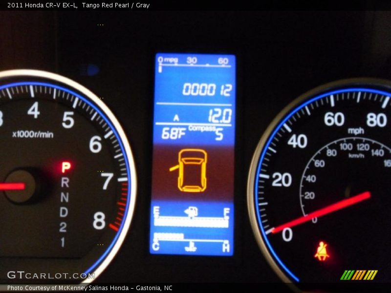 Tango Red Pearl / Gray 2011 Honda CR-V EX-L