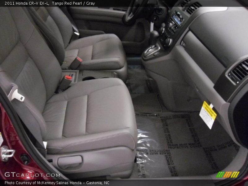 Tango Red Pearl / Gray 2011 Honda CR-V EX-L