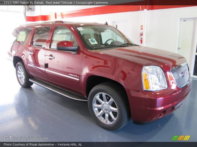 Red Jewel Tintcoat / Cocoa/Light Cashmere 2011 GMC Yukon XL Denali