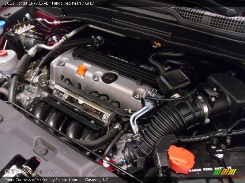 Tango Red Pearl / Gray 2011 Honda CR-V EX-L