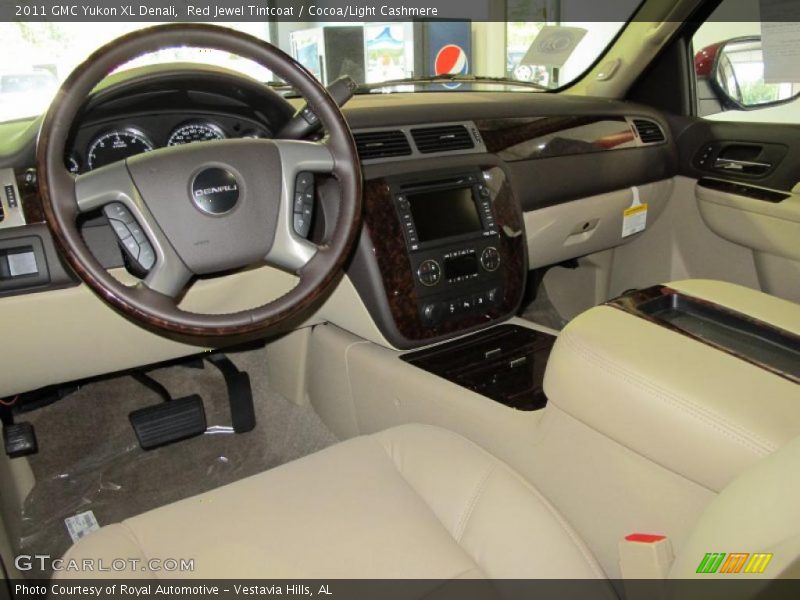 Red Jewel Tintcoat / Cocoa/Light Cashmere 2011 GMC Yukon XL Denali