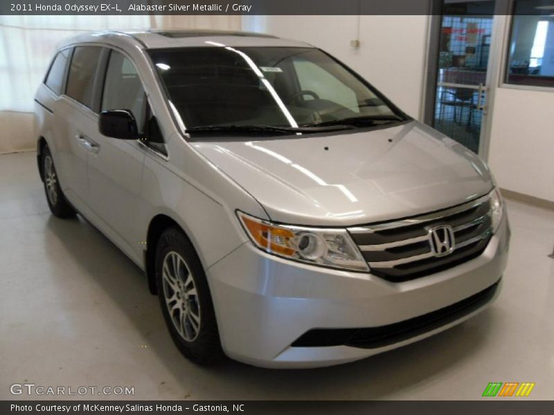 Alabaster Silver Metallic / Gray 2011 Honda Odyssey EX-L