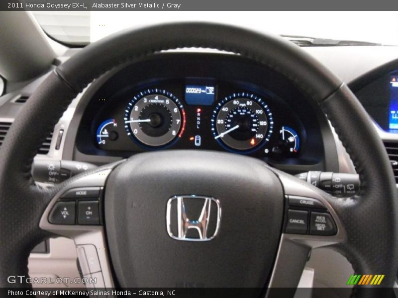 Alabaster Silver Metallic / Gray 2011 Honda Odyssey EX-L