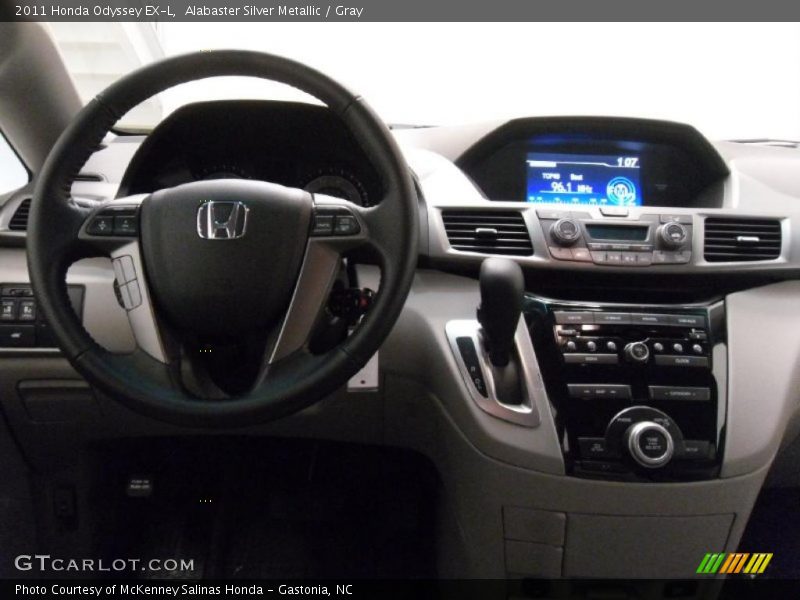  2011 Odyssey EX-L Gray Interior