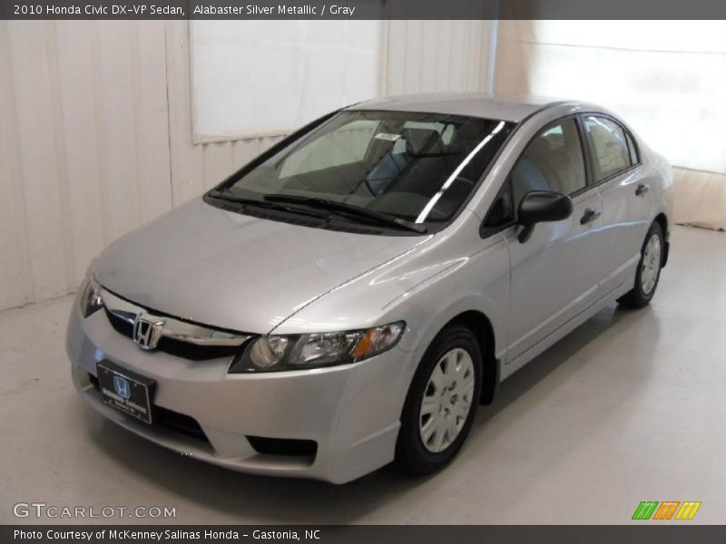 Alabaster Silver Metallic / Gray 2010 Honda Civic DX-VP Sedan