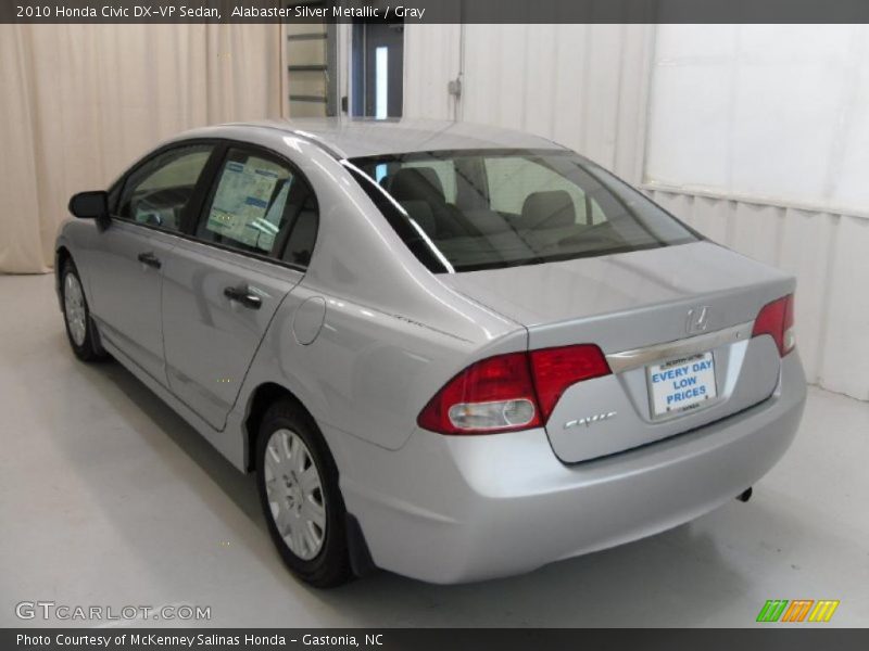 Alabaster Silver Metallic / Gray 2010 Honda Civic DX-VP Sedan