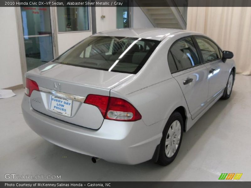 Alabaster Silver Metallic / Gray 2010 Honda Civic DX-VP Sedan
