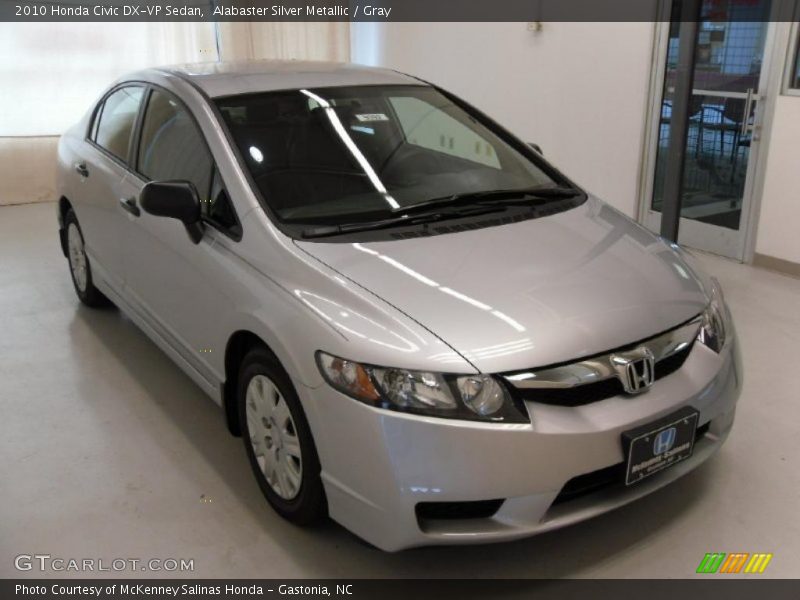 Alabaster Silver Metallic / Gray 2010 Honda Civic DX-VP Sedan