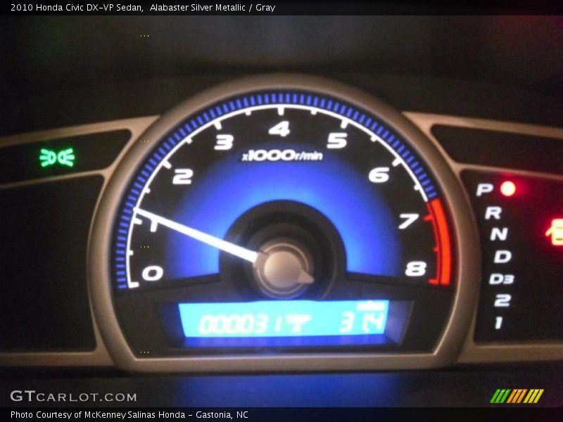 Alabaster Silver Metallic / Gray 2010 Honda Civic DX-VP Sedan