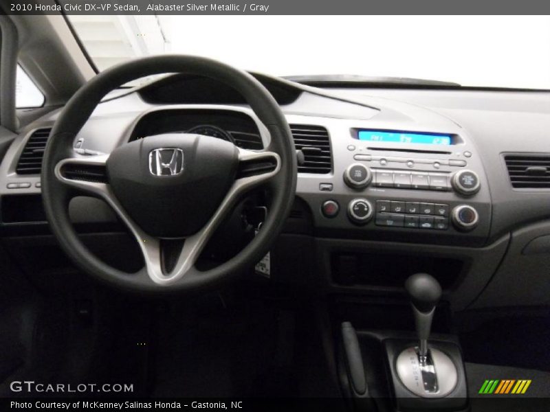 Alabaster Silver Metallic / Gray 2010 Honda Civic DX-VP Sedan