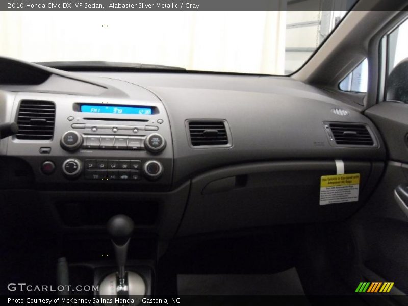 Alabaster Silver Metallic / Gray 2010 Honda Civic DX-VP Sedan