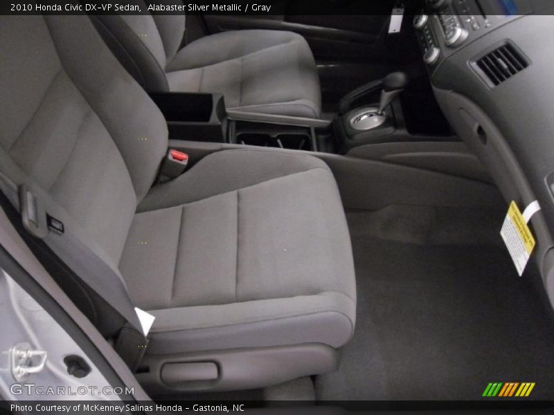 Alabaster Silver Metallic / Gray 2010 Honda Civic DX-VP Sedan