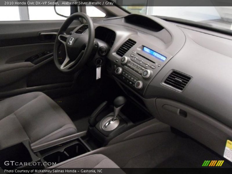 Alabaster Silver Metallic / Gray 2010 Honda Civic DX-VP Sedan