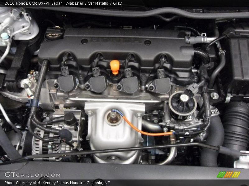 Alabaster Silver Metallic / Gray 2010 Honda Civic DX-VP Sedan