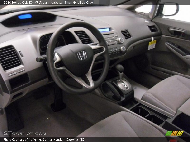  2010 Civic DX-VP Sedan Gray Interior