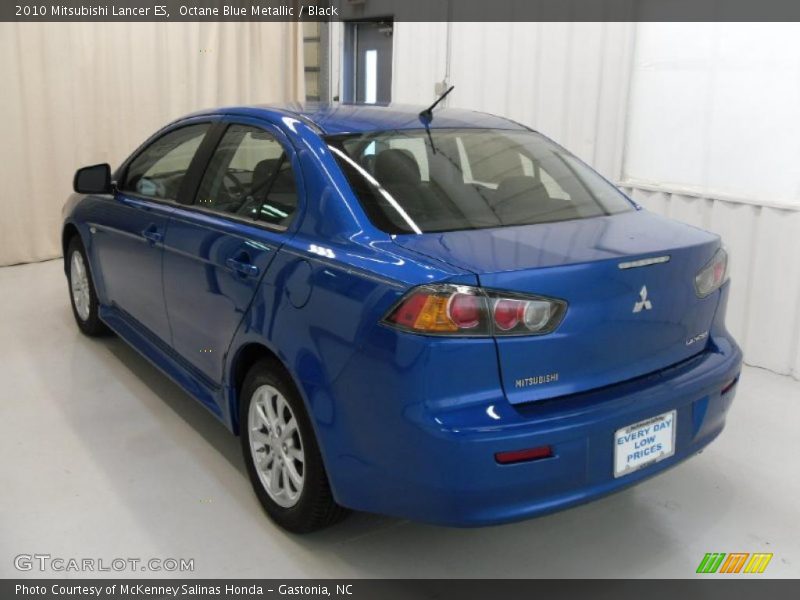 Octane Blue Metallic / Black 2010 Mitsubishi Lancer ES