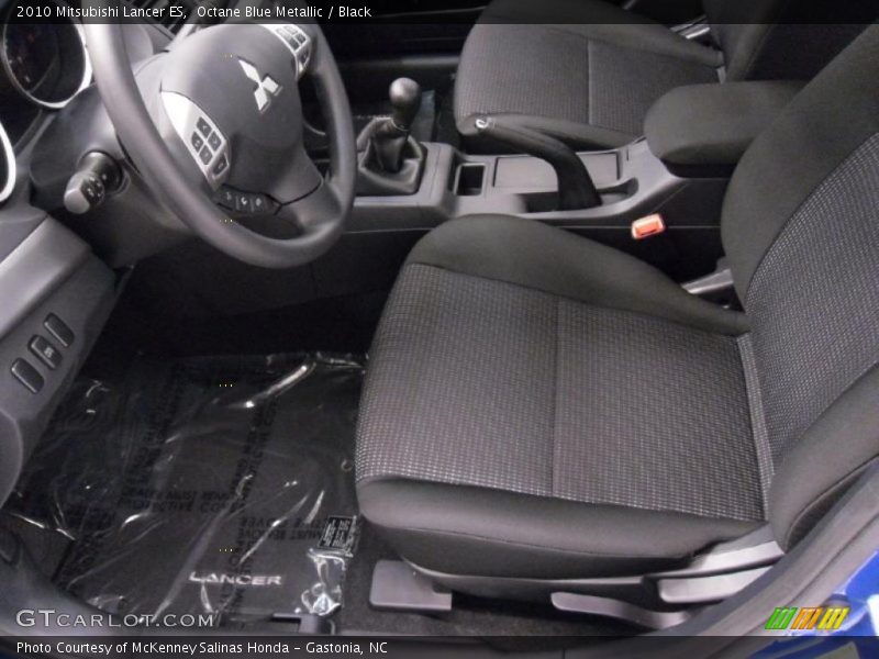 Octane Blue Metallic / Black 2010 Mitsubishi Lancer ES