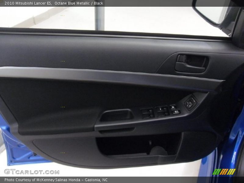 Octane Blue Metallic / Black 2010 Mitsubishi Lancer ES