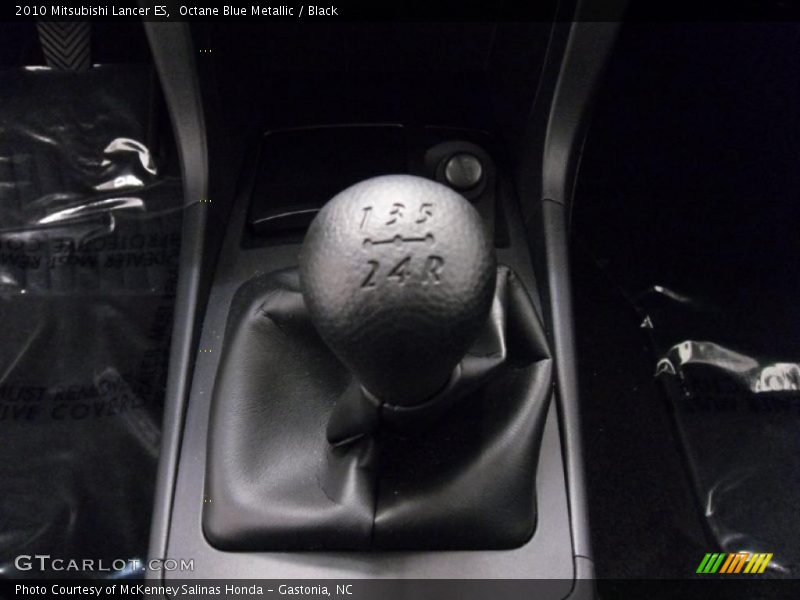 Octane Blue Metallic / Black 2010 Mitsubishi Lancer ES