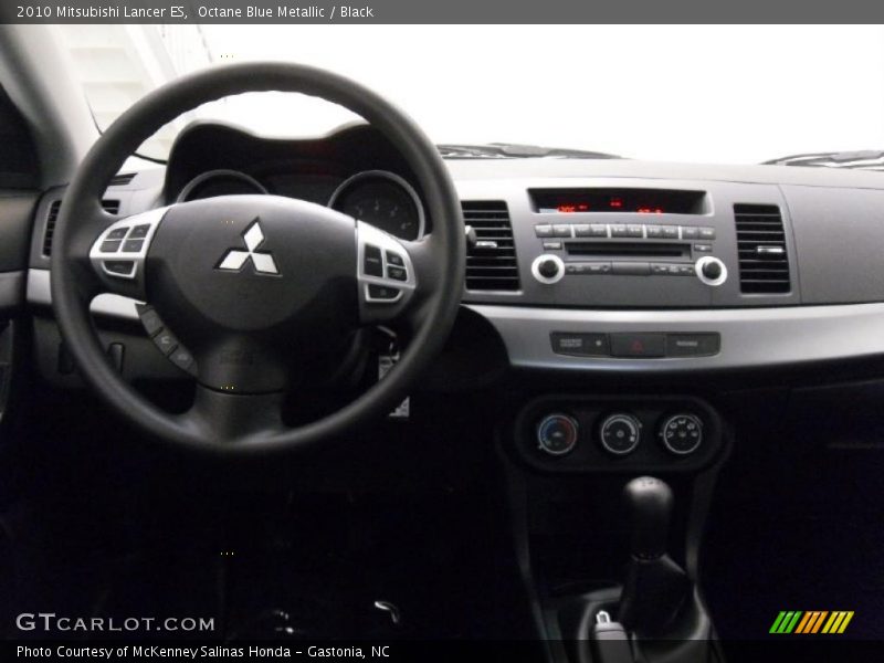 Octane Blue Metallic / Black 2010 Mitsubishi Lancer ES