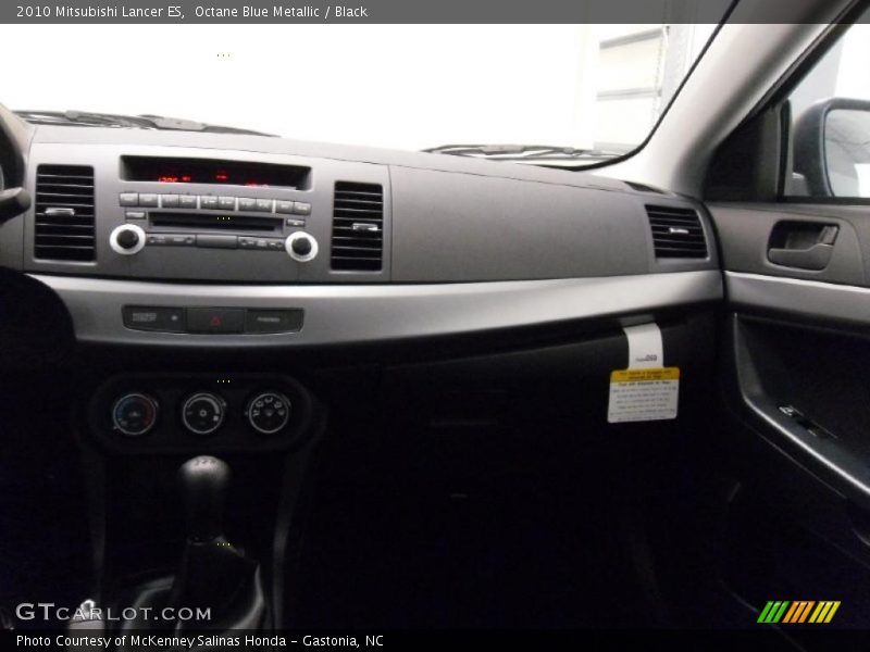 Octane Blue Metallic / Black 2010 Mitsubishi Lancer ES