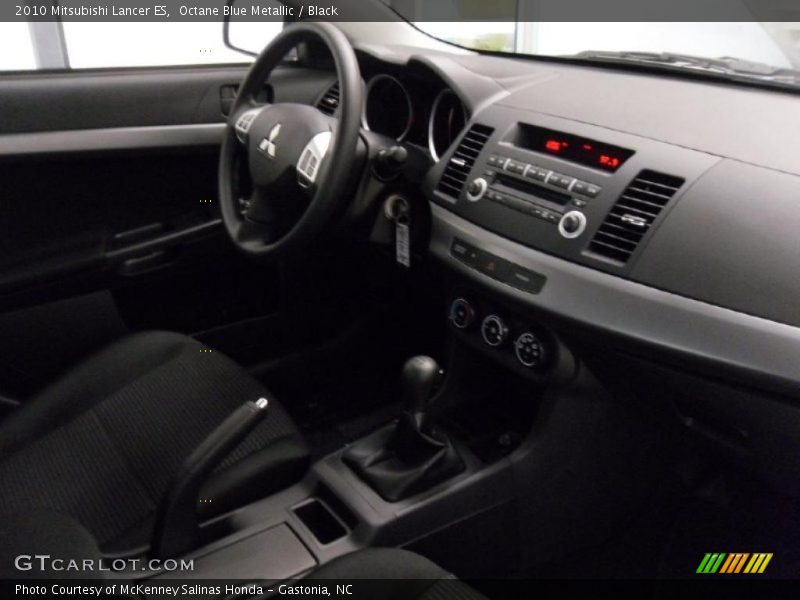 Octane Blue Metallic / Black 2010 Mitsubishi Lancer ES