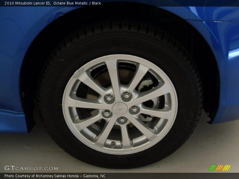 Octane Blue Metallic / Black 2010 Mitsubishi Lancer ES