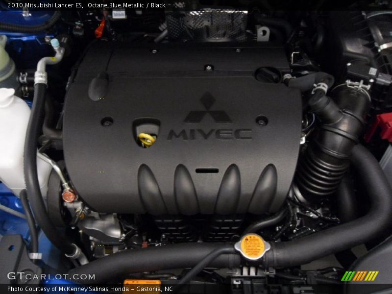 Octane Blue Metallic / Black 2010 Mitsubishi Lancer ES
