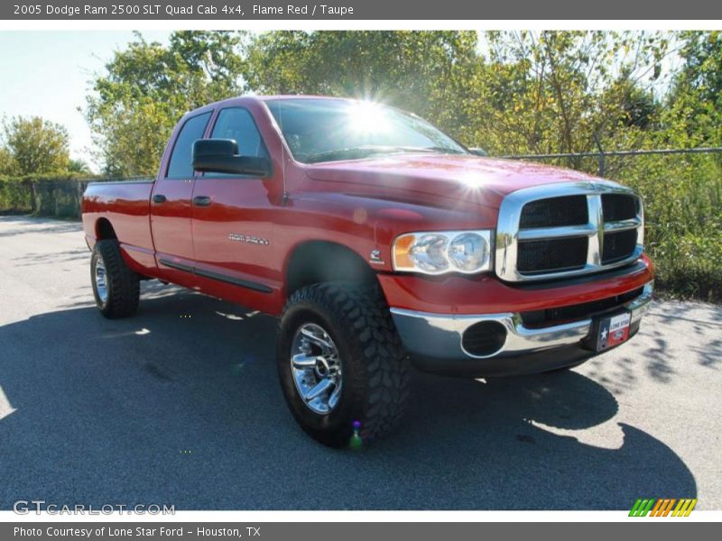 Flame Red / Taupe 2005 Dodge Ram 2500 SLT Quad Cab 4x4