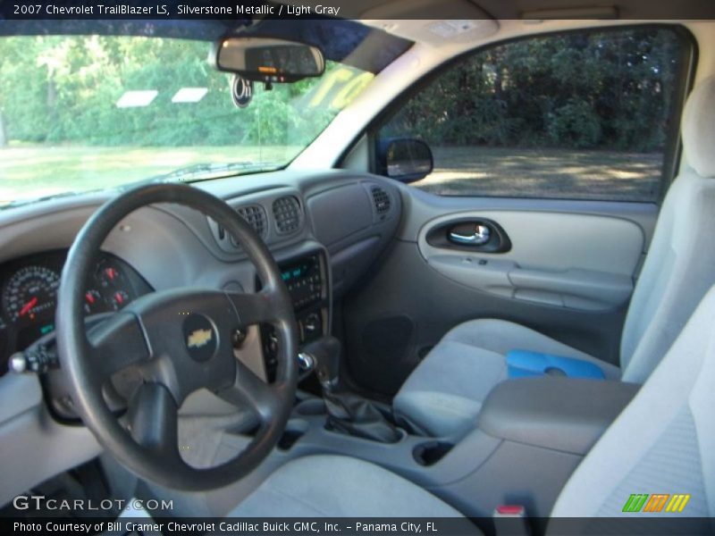 Silverstone Metallic / Light Gray 2007 Chevrolet TrailBlazer LS