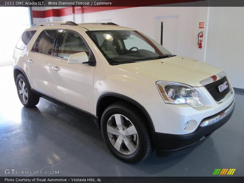 White Diamond Tintcoat / Cashmere 2011 GMC Acadia SLT