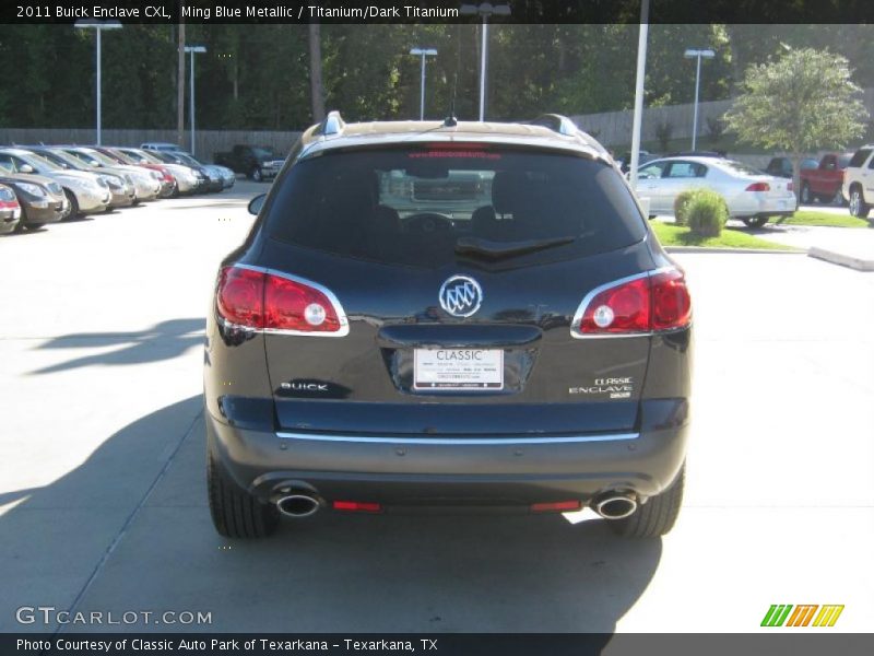 Ming Blue Metallic / Titanium/Dark Titanium 2011 Buick Enclave CXL