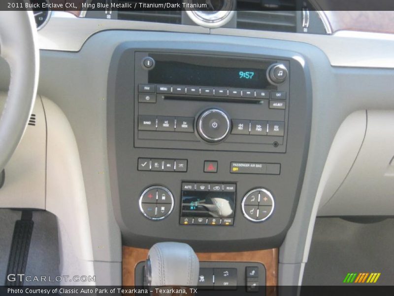 Ming Blue Metallic / Titanium/Dark Titanium 2011 Buick Enclave CXL