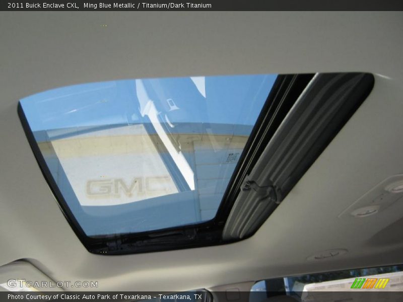 Ming Blue Metallic / Titanium/Dark Titanium 2011 Buick Enclave CXL